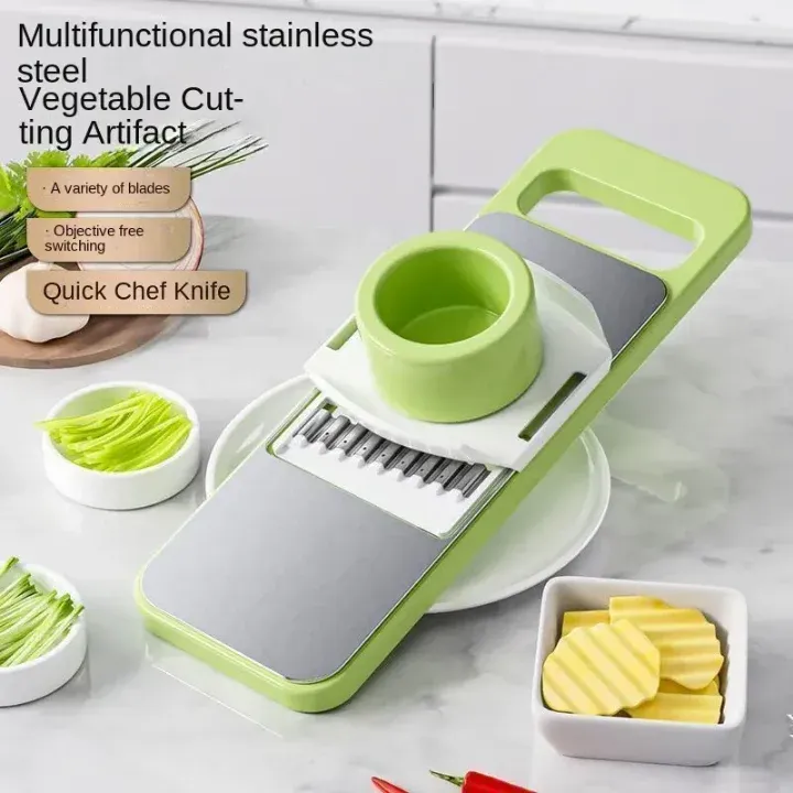 5in1 Vegetable Cutter | Multifunctional Stainless Steel Vegetable Cutter & Slicer | Kitchen Tool - Image 4