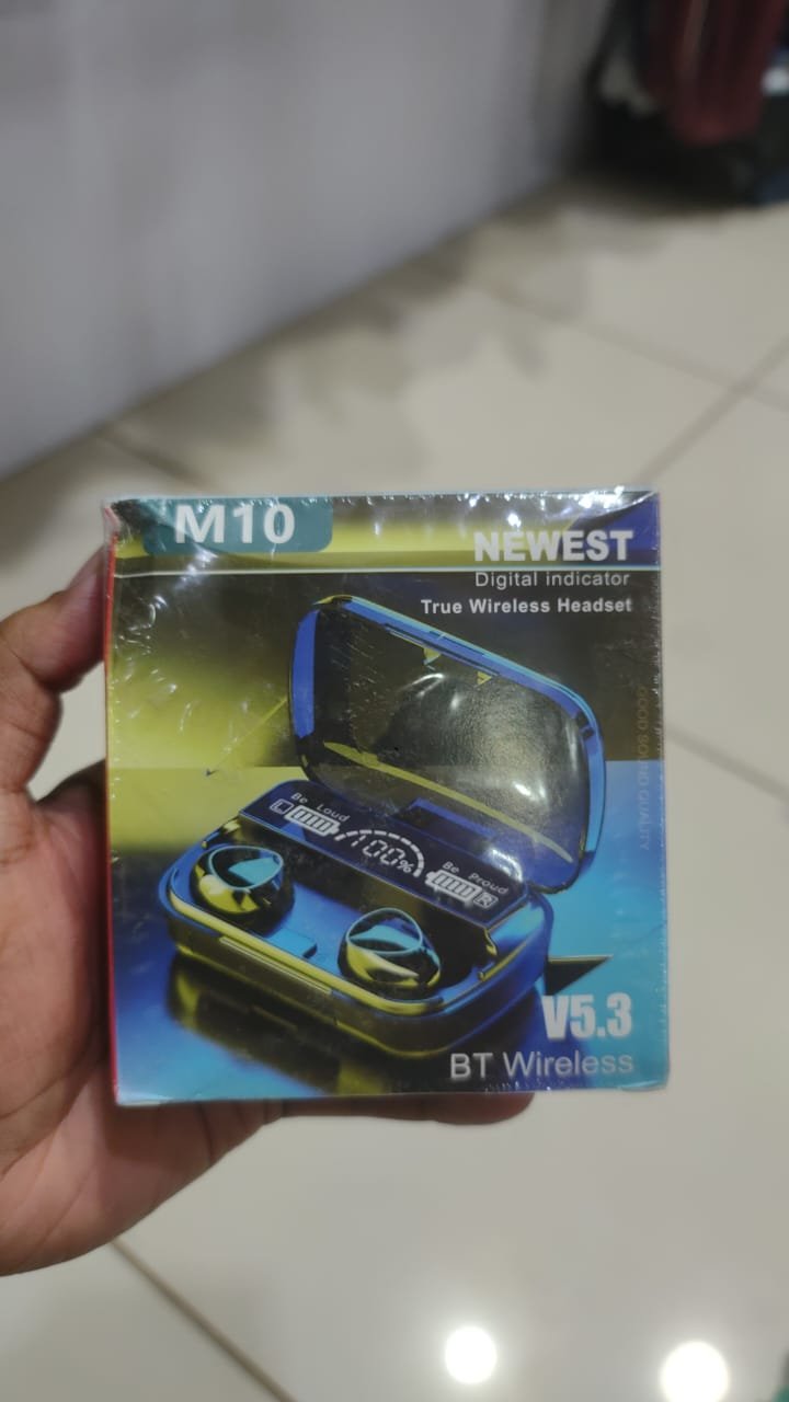 M10 TWS Bluetooth 5.3 Earbuds | Original M10 | LED Display | Wireless Earphones with Microphone - Image 5