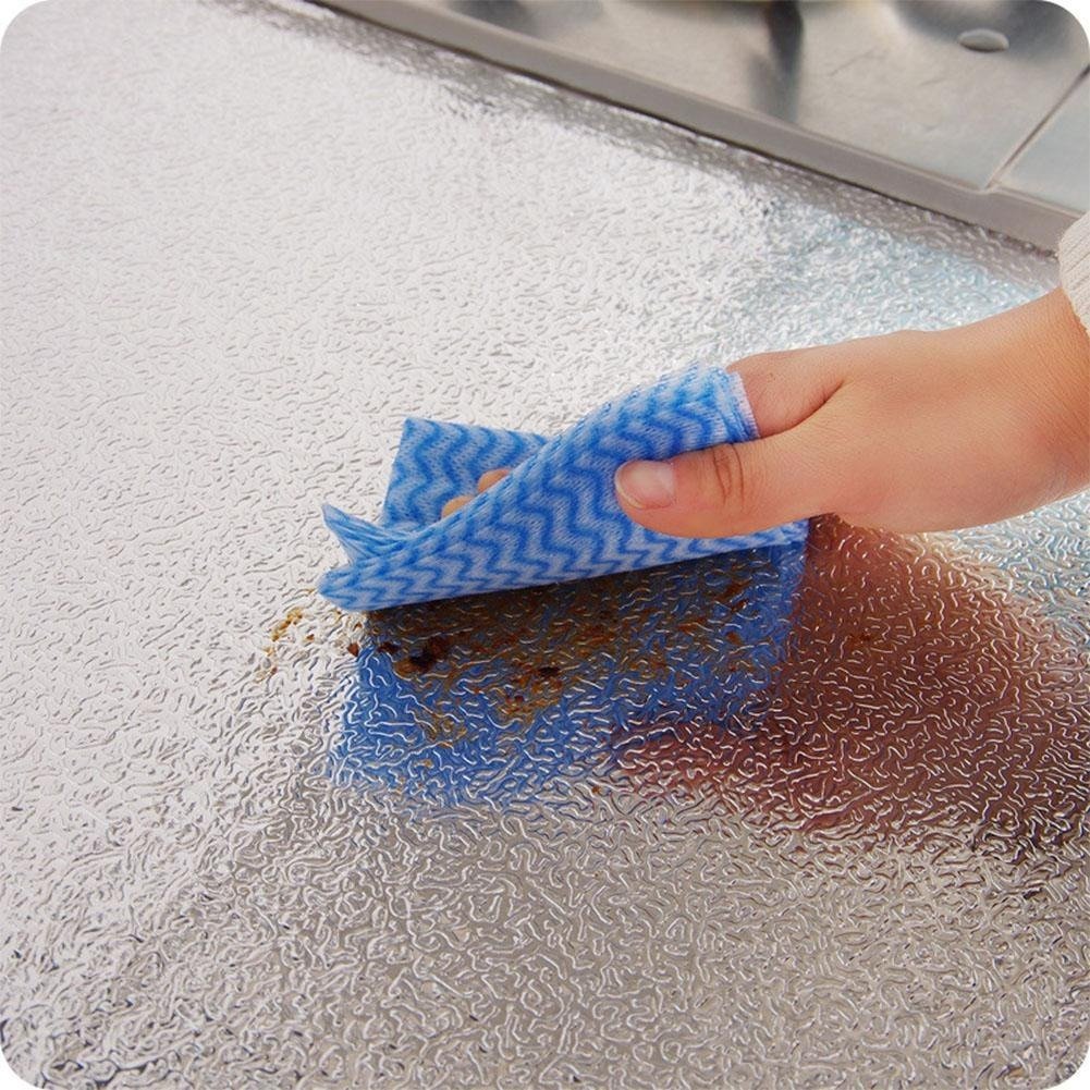 Self-Adhesive Kitchen Oil-Proof Sticker Roll | Waterproof Aluminium Foil Sheet | DIY Wallpaper 60x200cm - Image 5