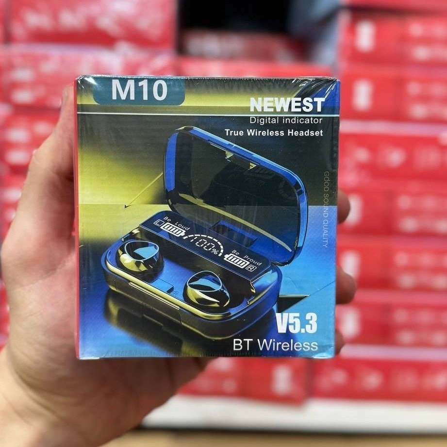 M10 TWS Bluetooth 5.3 Earbuds | Original M10 | LED Display | Wireless Earphones with Microphone - Image 4