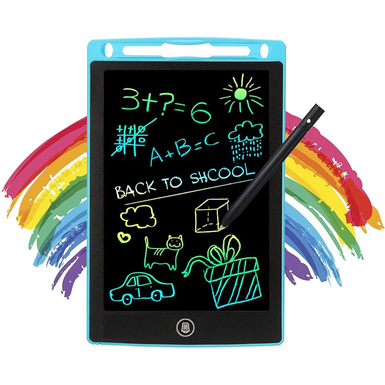 8.5 inch Multicolor Tablet Price | LCD writing tablet for kids - digital drawing pad - erasable writing board - writing pad (random color) - Image 2