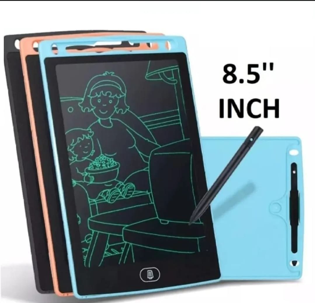 8.5 inch Multicolor Tablet Price | LCD writing tablet for kids - digital drawing pad - erasable writing board - writing pad (random color) - Image 4