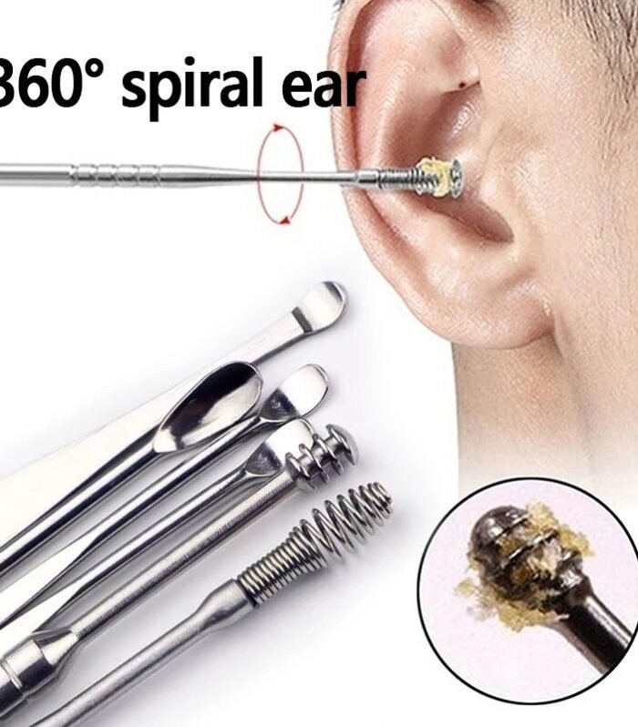 Travel Ear cleaning kit 6 pcs with Storage Bag (Random Color)