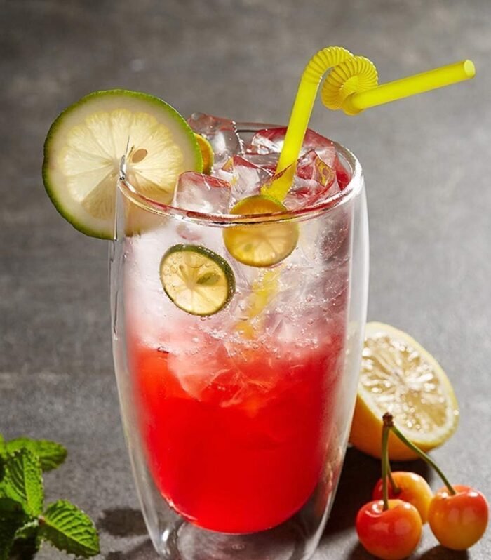 Colorful Flexible Drinking Straws – 50 Pcs