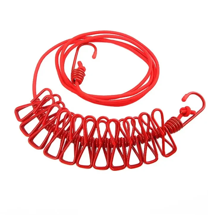 Hanging 185CM Portable Clothesline With (12) Clip  |  After stretching it become 5 mtr.