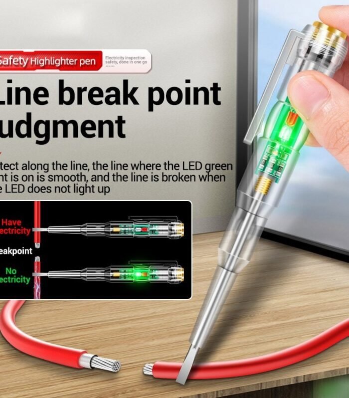 LED Test Pen Power Voltage Detector Voltmeter 24-250V