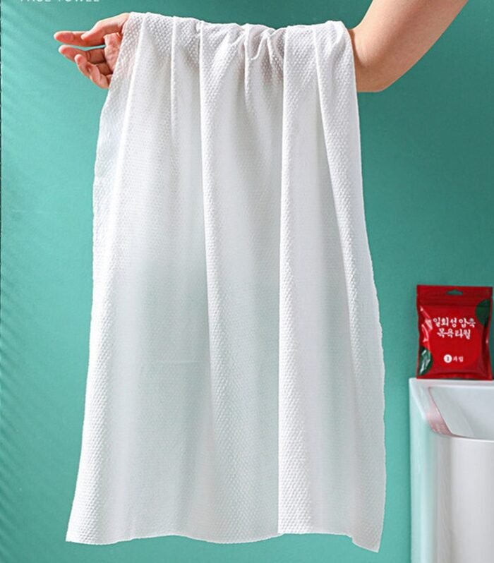 1 PCs of Compressed Bath disposeable towels Size 70 X 140 cm